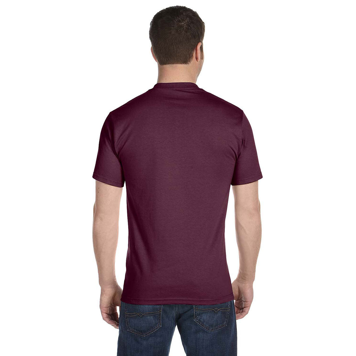 Hanes Men's Stunning Maroon 5.2 oz. ComfortSoft Cotton T-Shirt