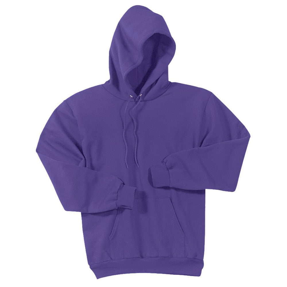 Port & Company Men's Stunning Purple Essential Fleece Pullover Hooded Sweatshirt