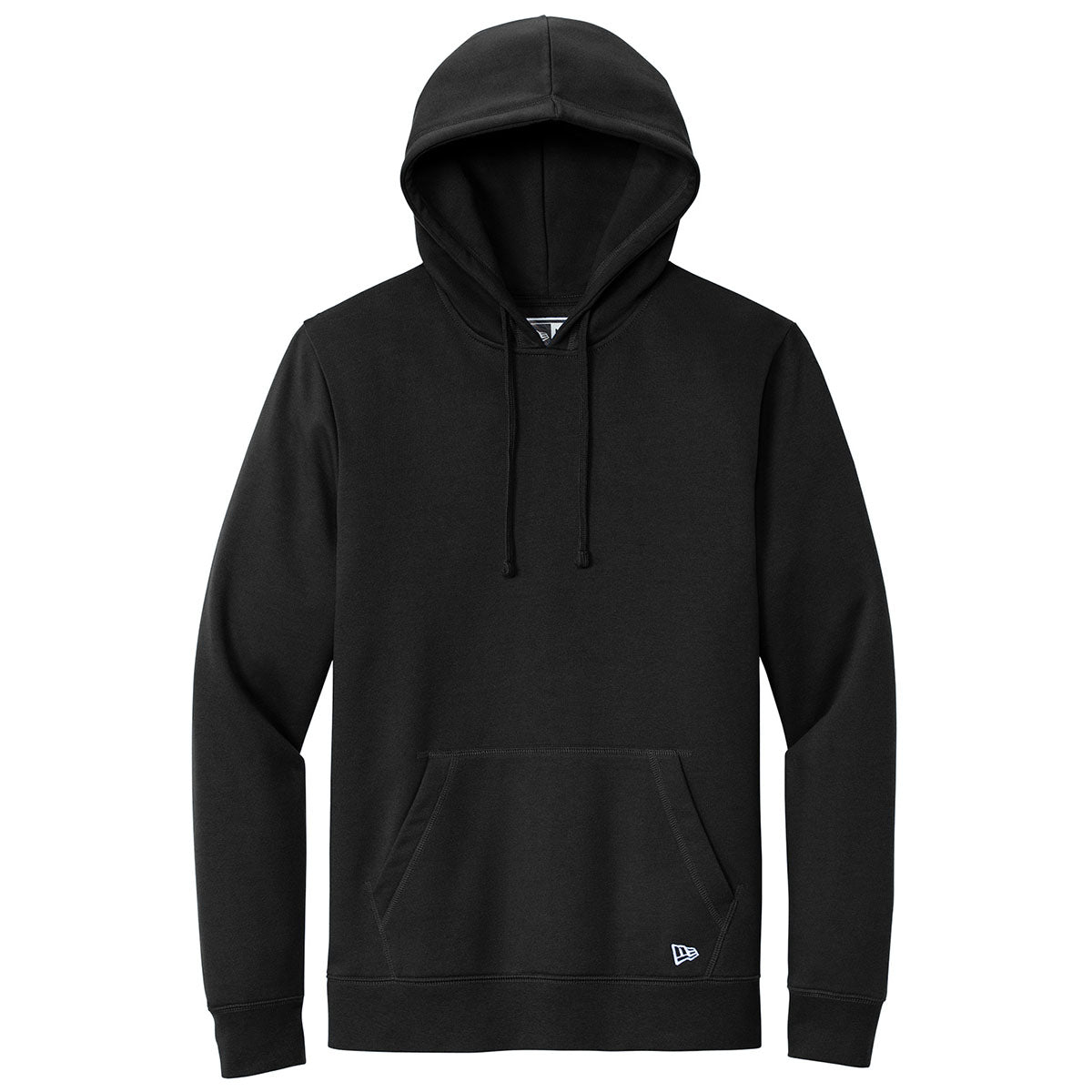 New Era Men's Black Comeback Fleece Pullover Hoodie - Customizable & Comfortable