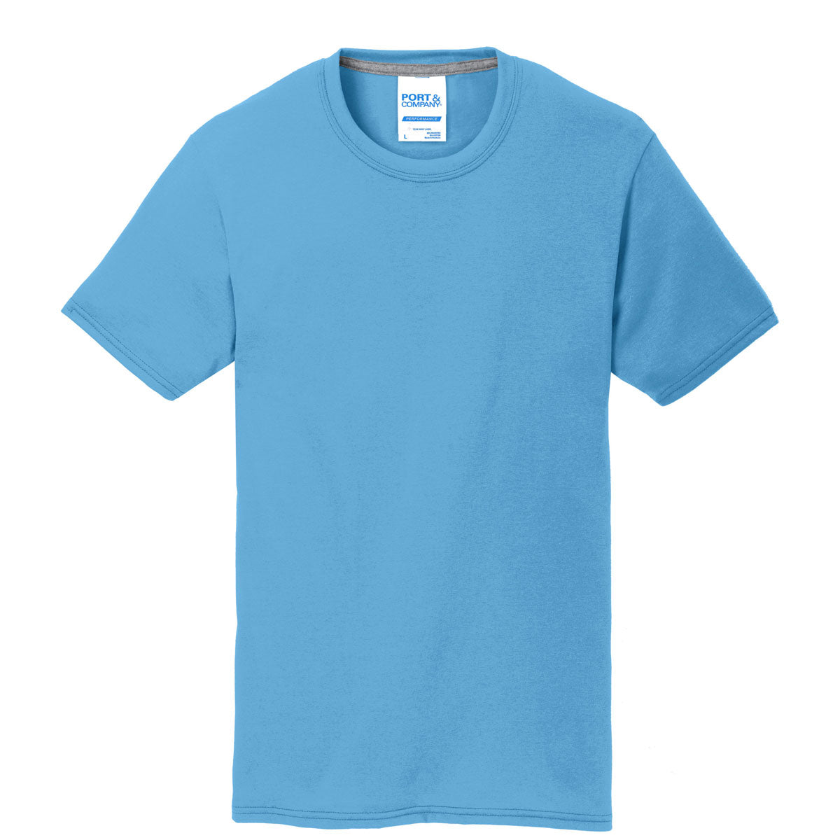 Port & Company Men's Stunning Aquatic Blue Performance Blend Tee - A Must-Have!