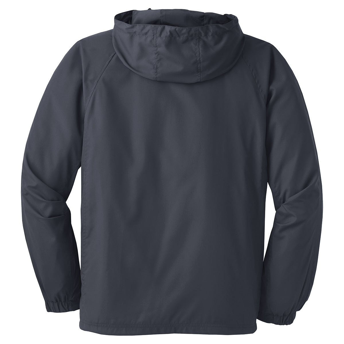 Sport-Tek Men's Stylish Graphite Grey Hooded Raglan Jacket