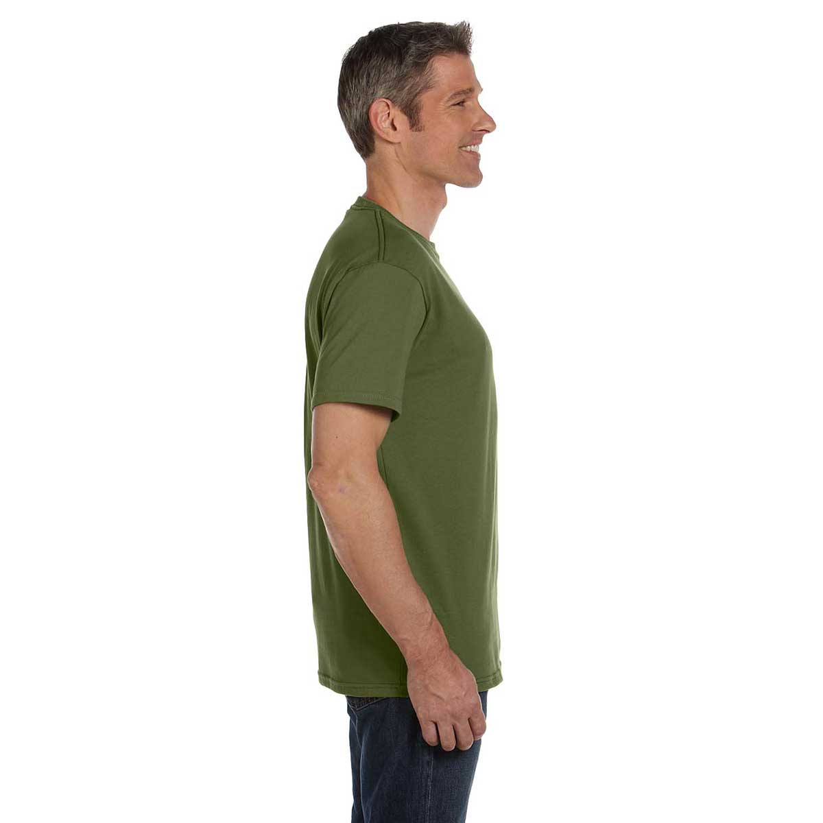 Econscious Men's Olive Organic Cotton Short-Sleeve Classic T-Shirt: A Stylish Essential