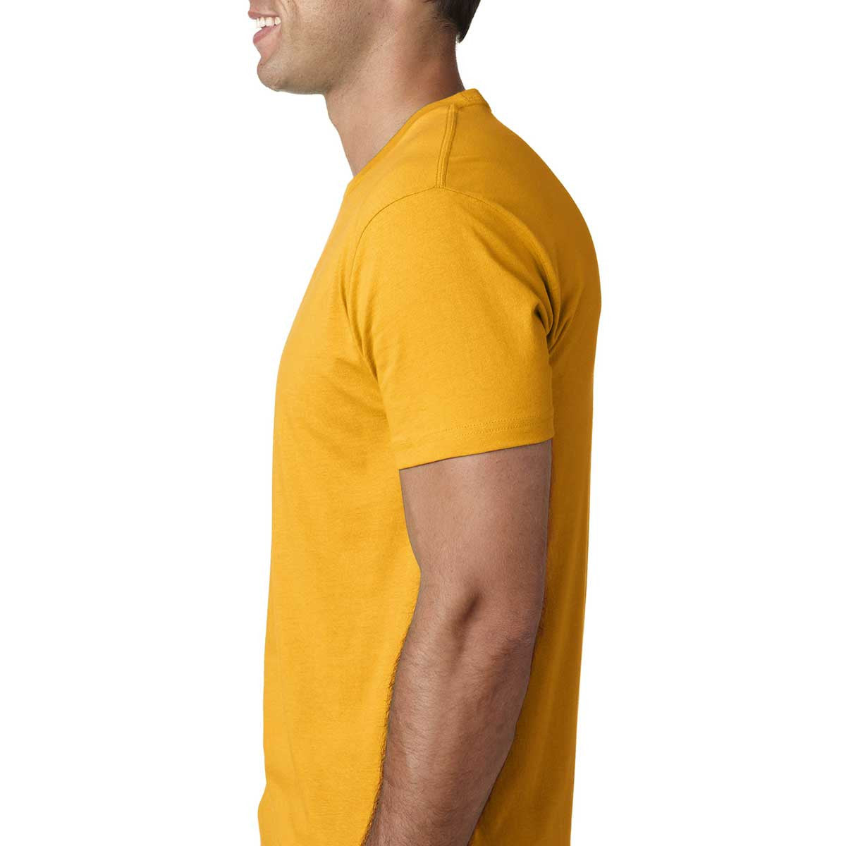 Next Level Men's Gold Premium Fitted Short-Sleeve Crew - Elevate Your Style!