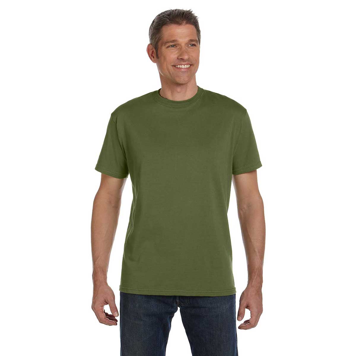 Econscious Men's Olive Organic Cotton Short-Sleeve Classic T-Shirt: A Stylish Essential
