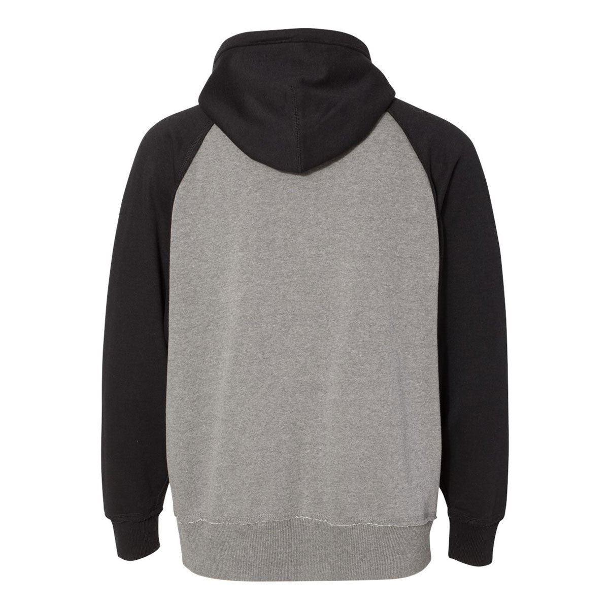 J. America Men's Stunning Smoke Heather/Black Vintage Heather Hooded Sweatshirt
