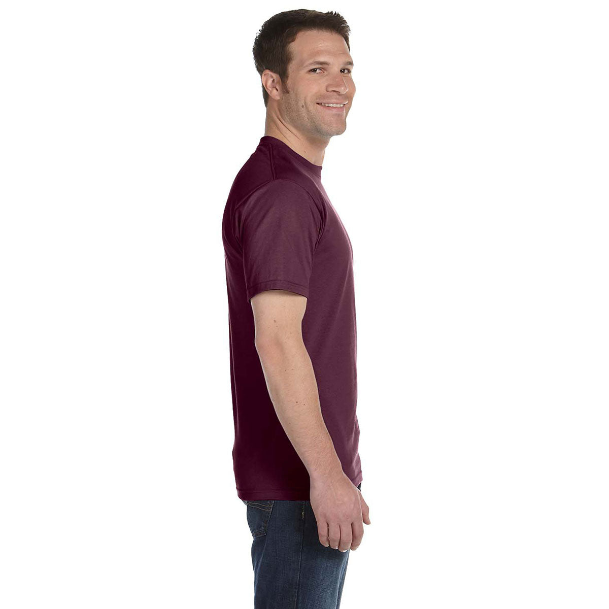 Hanes Men's Stunning Maroon 5.2 oz. ComfortSoft Cotton T-Shirt