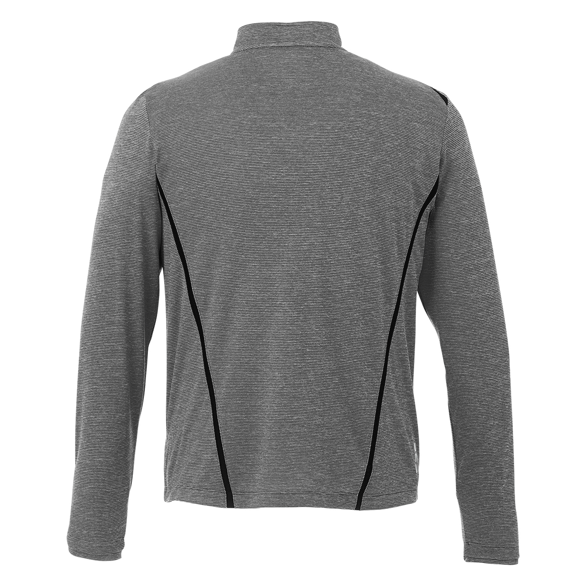 Elevate Men's Stylish Heather Charcoal/Black Dege Eco Knit Half Zip - Feel Good, Look Great!