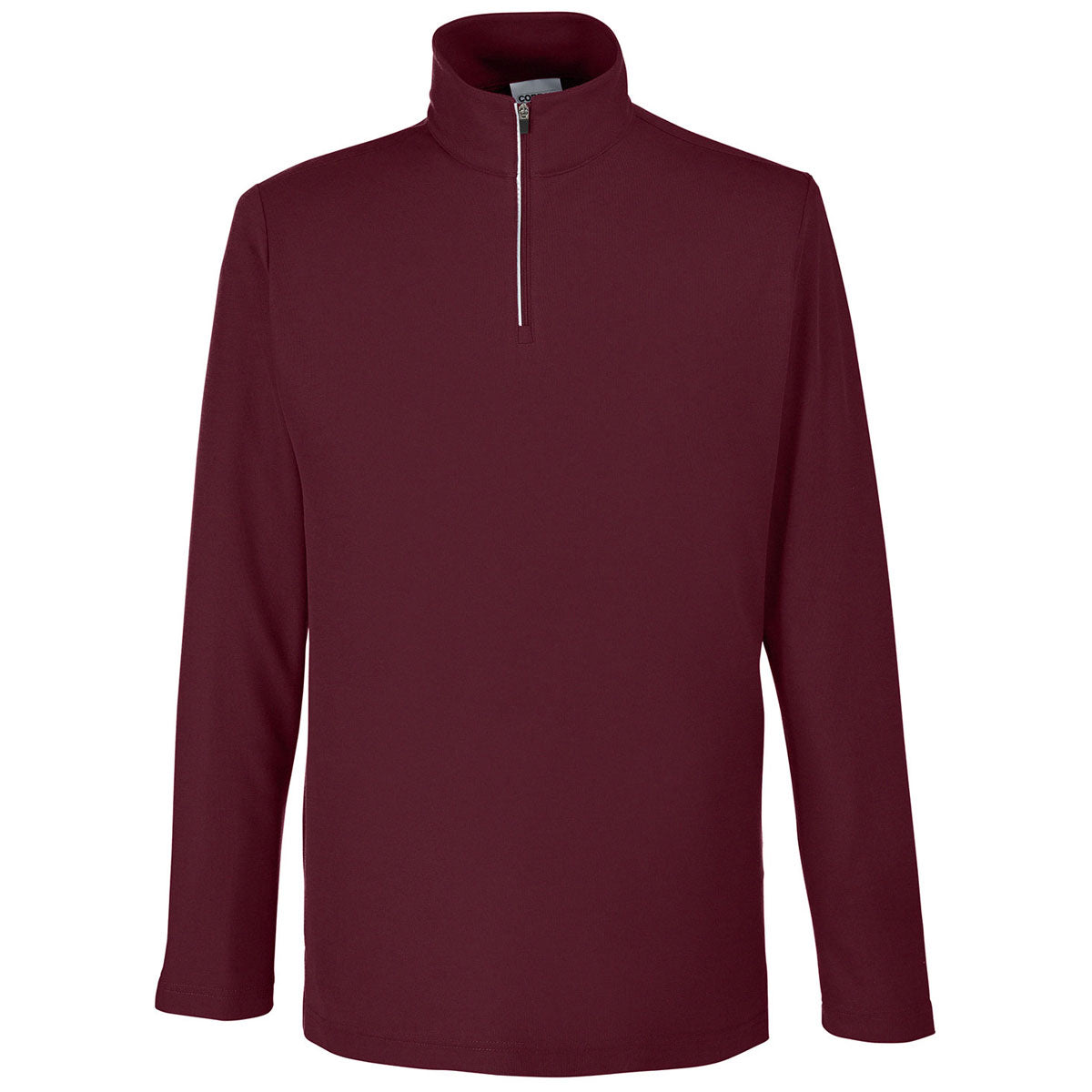 Core 365 Men's Stunning Burgundy Fusion ChromaSoft Pique Quarter-Zip - An Ideal Employee Gift!