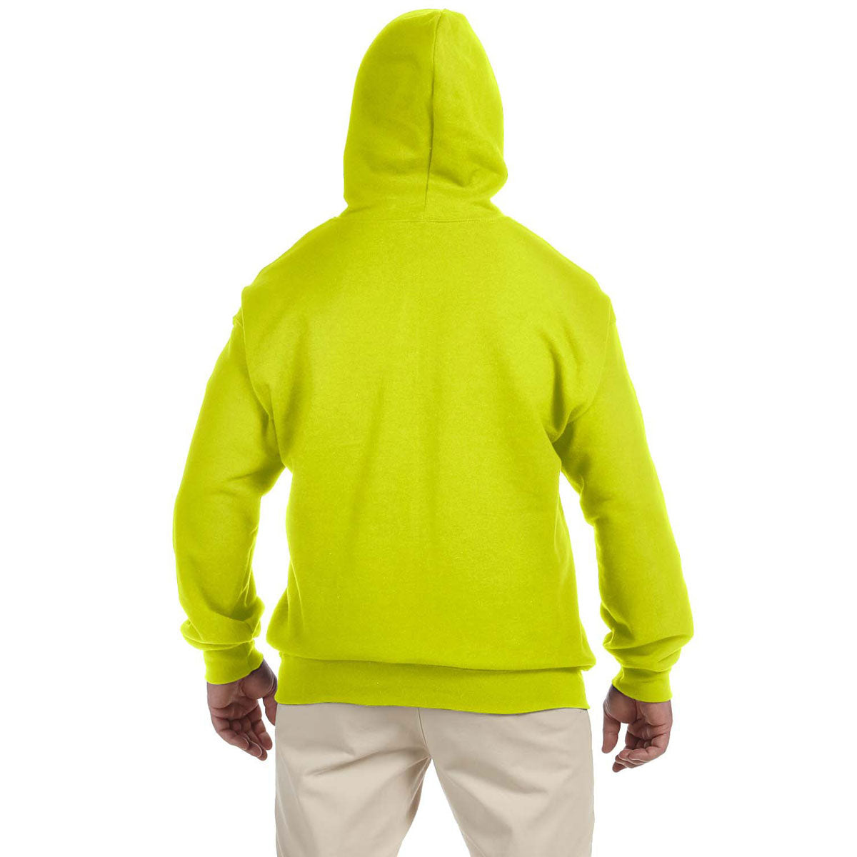 Gildan Unisex Safety Green 9 oz. 50/50 DryBlend Full Zip Hoodie - A Versatile Wardrobe Essential