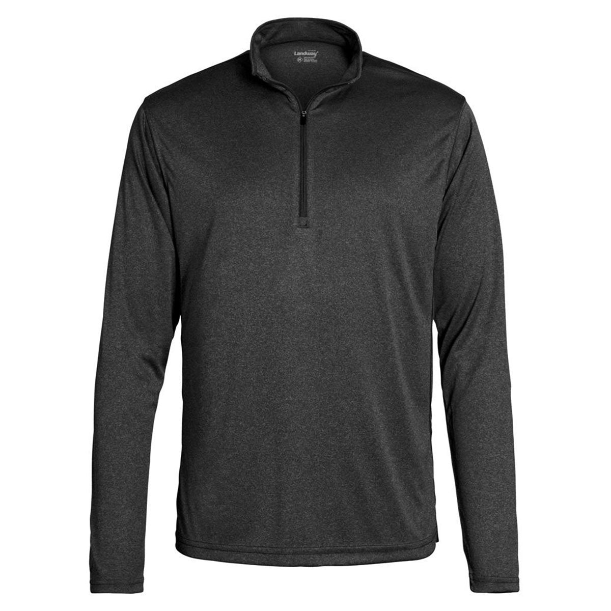 Landway Men's Stylish Heather Black Apex Baselayer Active Dry Pullover