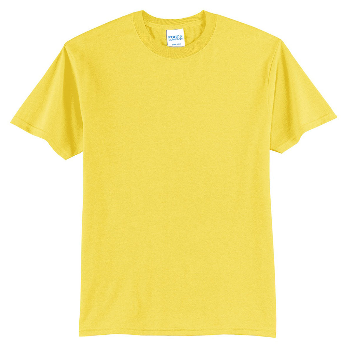 Port & Company Men's Vibrant Yellow Core Blend T-Shirt