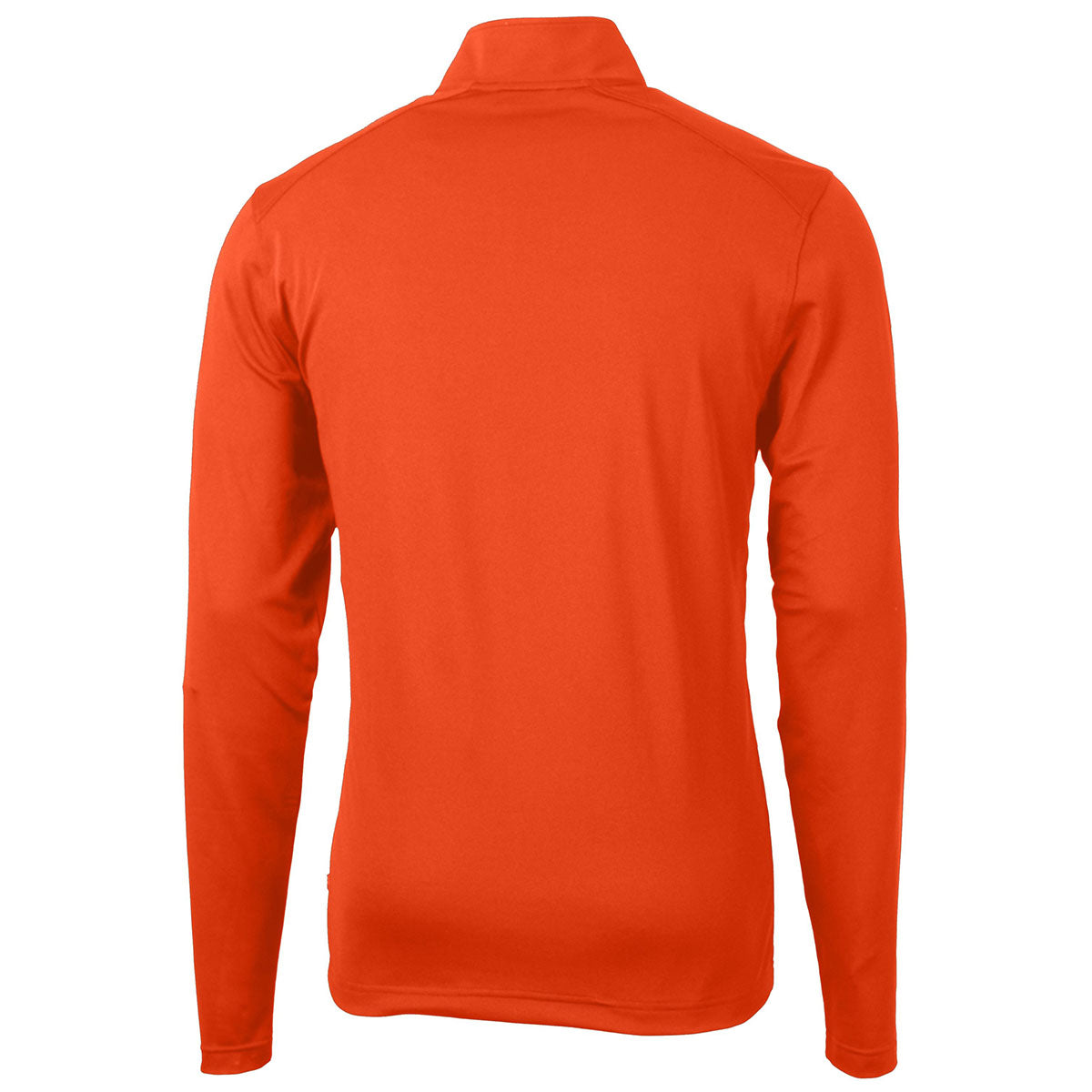 Cutter & Buck Men's Orange College Virtue Eco Pique Recycled Quarter - Zip Pullover: A Sustainable Style