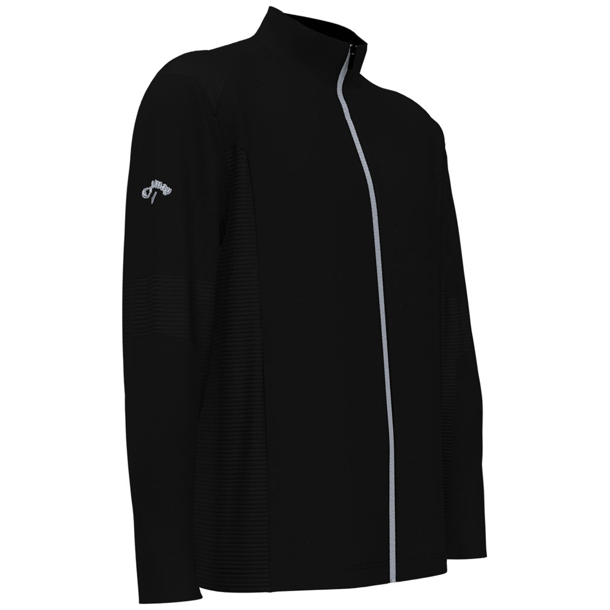 Callaway Men's Stylish Black Full Zip Ottoman Jacket