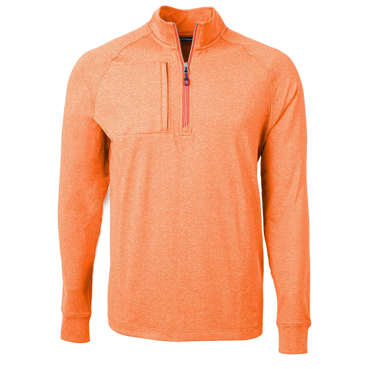 Cutter & Buck Men's Orange College Adapt Eco Knit Quarter - Zip: A Stylish Essential