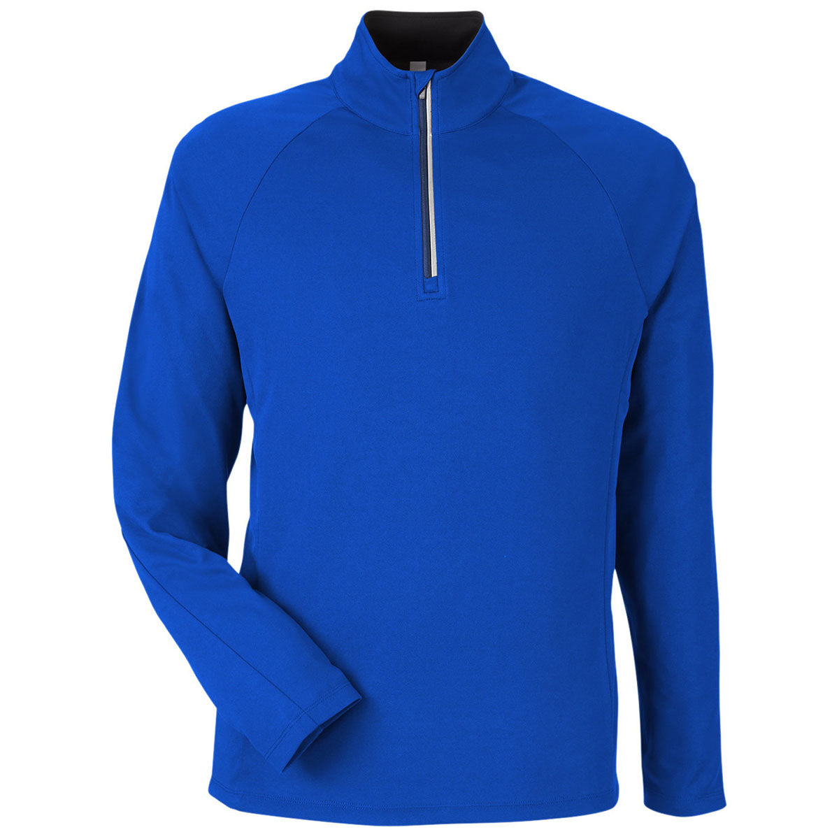 Core 365 Men's True Royal/Carbon Origin Performance Pique Quarter Zip - Ideal for Corporate & Daily Wear