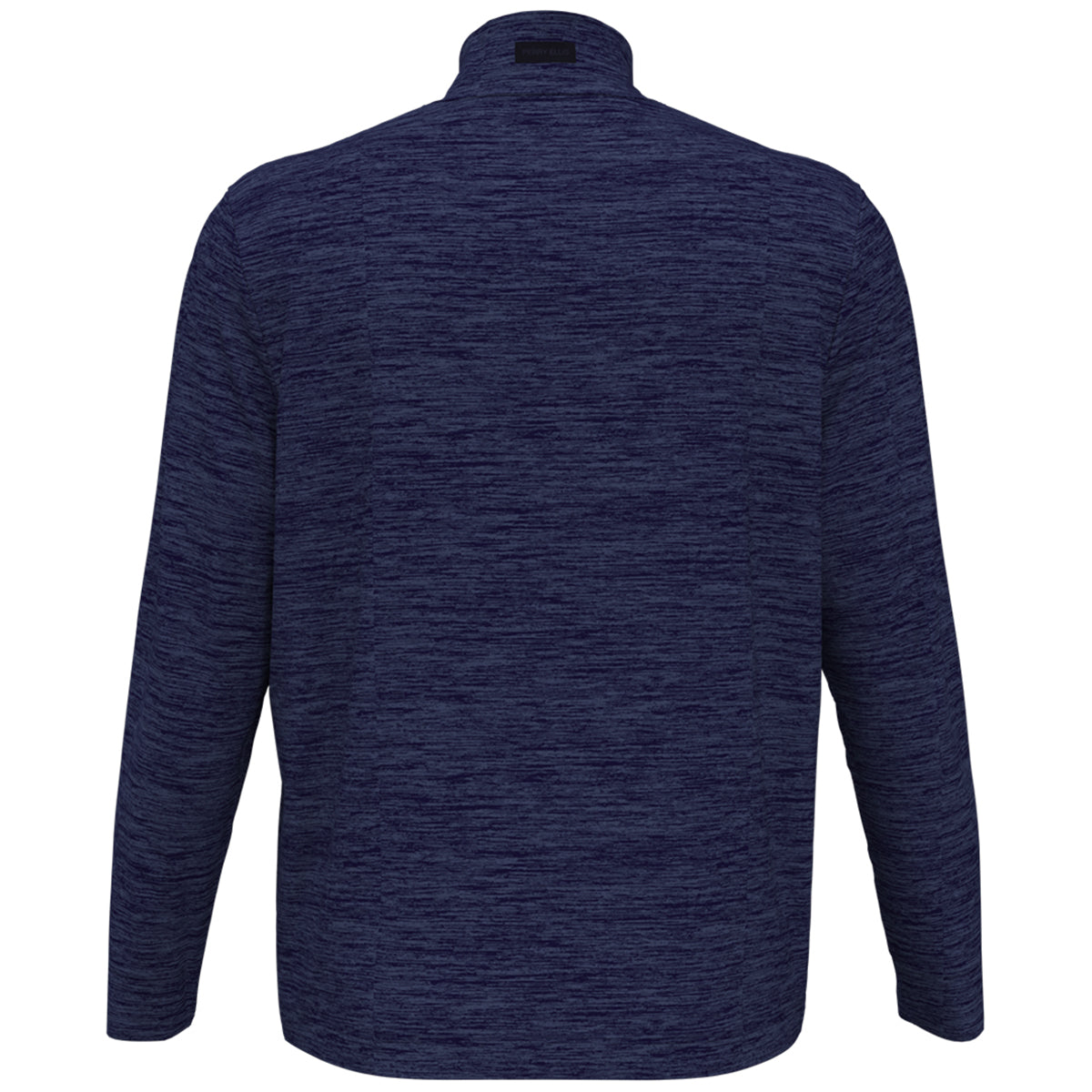 Perry Ellis Men's Navy Heather 1/4 Zip Pullover - Stylish and Functional