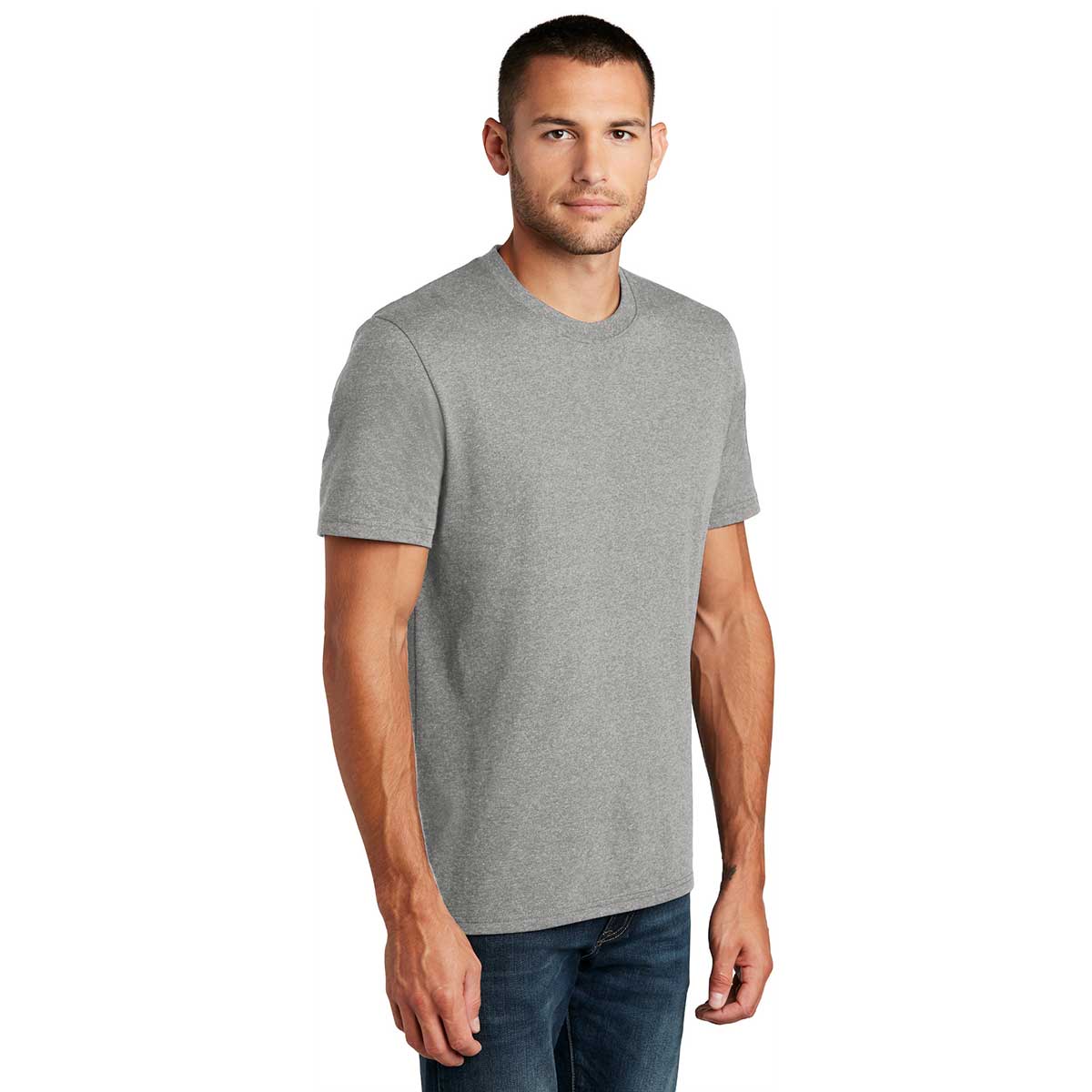 District Men's Eco-Friendly Light Heather Grey Re-Tee