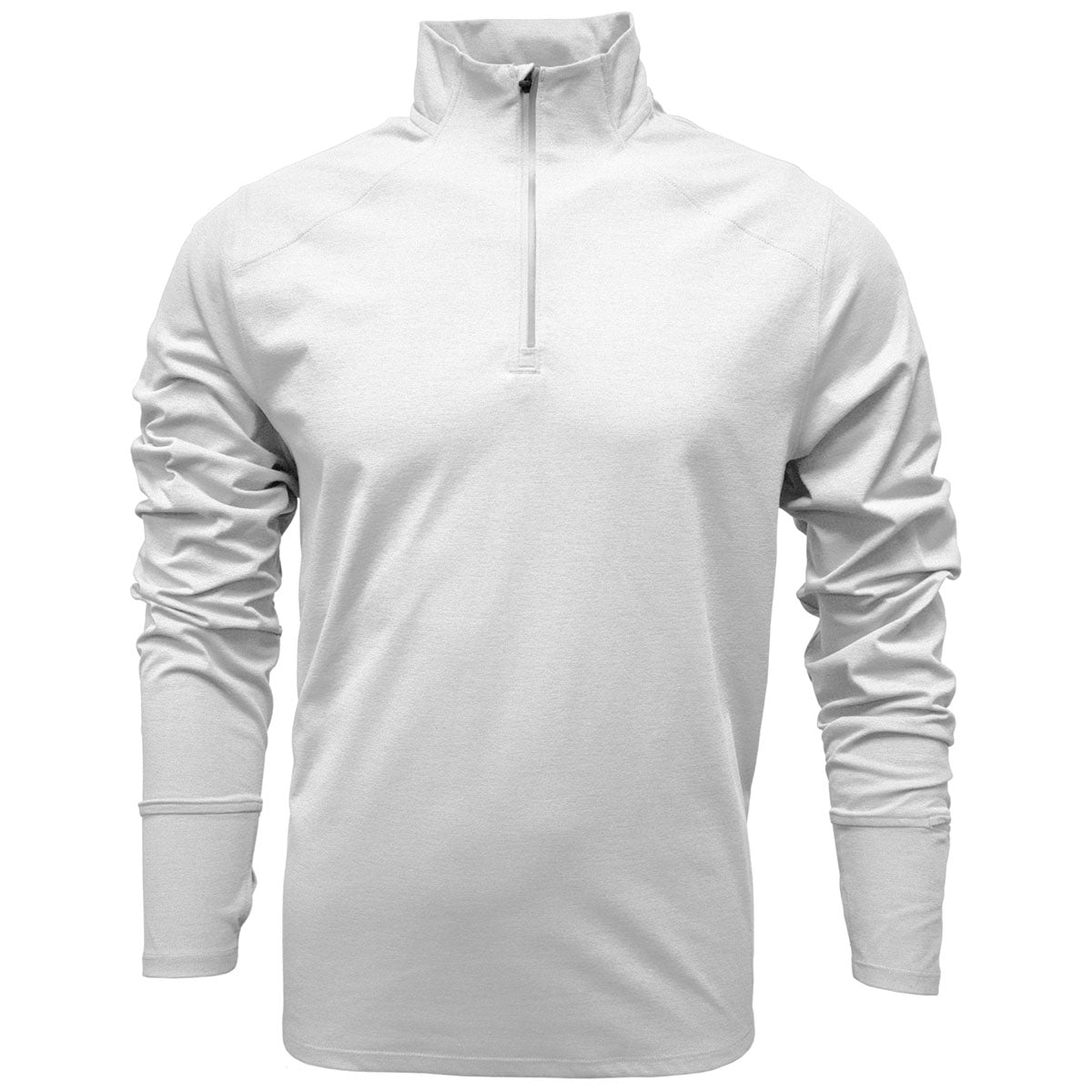 BAW Men's Stylish White Sorona 1/4 Zip - A Must-Have Activewear