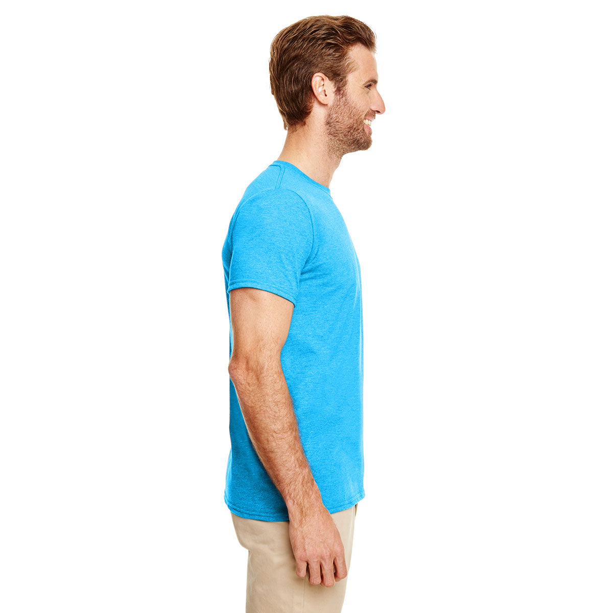 Gildan Men's Softstyle 4.5 oz. Heather Sapphire T-Shirt - Ideal for Corporate Swag