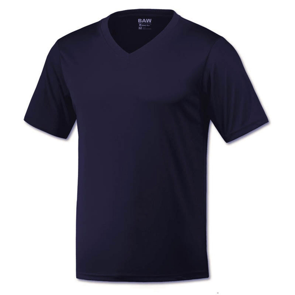 BAW Men's Navy Xtreme Tek V-Neck Short Sleeve Shirt: A Must-Have for Men!